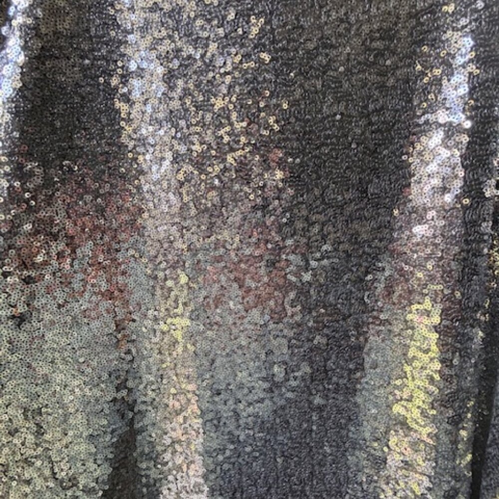 Eloquii Stretch Sequin Skirt Silver 20W - Picture 3 of 5